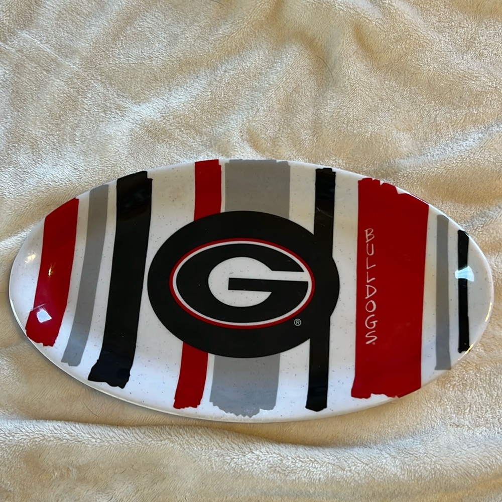 GEORGIA BULLDOG MELAMINE SERVING TRAY
